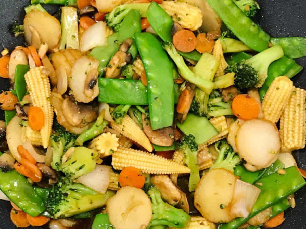 Oriental Vegetable Coconut Stir Fry