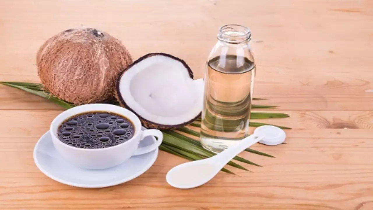 Coconut oil coffee