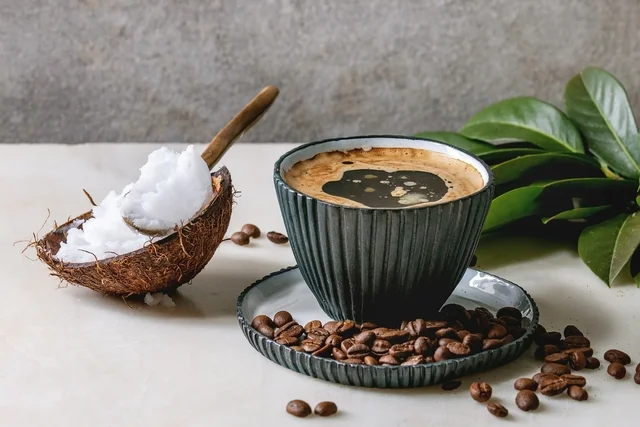 Coconut oil coffee